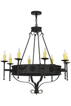 2nd Avenue Designs White 152245 - 42&#34;W Lorenzo 8 LT Chandelier