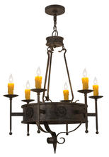 2nd Avenue Designs White 167204 - 30&#34;W Lorenzo 6 LT Chandelier