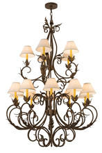 2nd Avenue Designs White 169636 - 46"W Alexandria 15 LT Chandelier