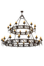 2nd Avenue Designs White 174181 - 84"W Majella 28 LT Two Tier Chandelier