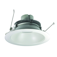 Nora NLCBC2-65130WW/10LE4EM - 6&#34; Cobalt Click Round Retrofit Reflector, 1000lm / 12W, 3000K, White Reflector / White Flange,