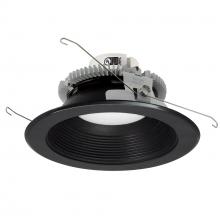 Nora NLCBC2-652TWBB/10 - 6" Cobalt Click Round Retrofit Baffle, 1000lm / 13.5W, Selectable CCT, Black