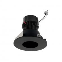 Nora NPRLV-4RPHCDXBB - 4&#34; Pearl Low Voltage LED Round Pinhole Retrofit, 550lm / 11W, Comfort Dim, Black Pinhole / Black
