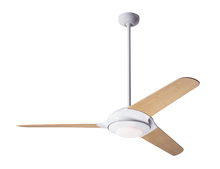 Modern Fan Co. FLO-GW-52-BB-372-002 - Flow Fan; Gloss White Finish; 52&#34; Bamboo Blades; 20W LED; Fan Speed and Light Control (3-wire)