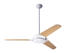 Modern Fan Co. FLO-GW-52-BB-NL-001 - Flow Fan; Gloss White Finish; 52&#34; Bamboo Blades; No Light; Fan Speed Control