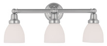  1023-91 - 3 Light Brushed Nickel Bath Light