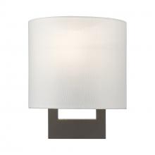 Livex Lighting 42400-07 - 1 Light Bronze Petite ADA Sconce