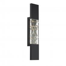 Schonbek Beyond BWSW32327-BK - Glacier 27in LED 3000K/3500K/4000K 120V-277V Outdoor Wall Sconce in Black