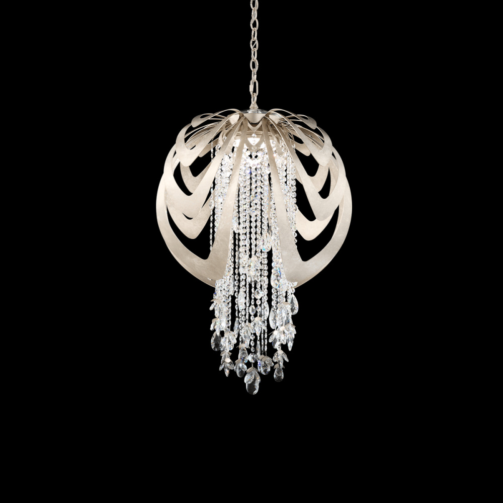 Starfall 22in 120V/270V LED Pendant in Heirloom Gold with Clear Radiance® Crystal