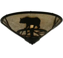 Meyda Blue 112458 - 17&#34;W Bear on the Loose Flushmount