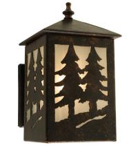 Meyda Blue 117841 - 5.75&#34; Wide Twin Spruce Trees Wall Sconce