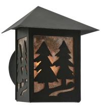 Meyda Blue 118283 - 7&#34; Wide Twin Spruce Trees Wall Sconce