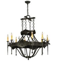 Meyda Blue 119967 - 40"W Stag 8 LT Chandelier