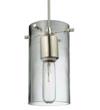 Meyda Blue 122406 - 5&#34;W Cilindro Clear Glass Mini Pendant