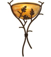 Meyda Blue 128676 - 15.25&#34;W Oak Branch Wall Sconce