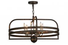 Meyda Blue 145225 - 32&#34;W Aldari 6 LT Chandelier