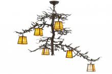 Meyda Blue 145308 - 45&#34;W Pine Branch Valley View 6 LT Chandelier