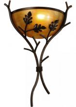 Meyda Blue 148948 - 15&#34;W Oak Branch Wall Sconce