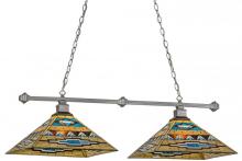 Meyda Blue 153986 - 43&#34;L Valencia Mission 2 LT Island Pendant