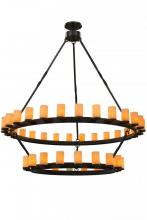 Meyda Blue 158996 - 84" Wide Noziroh Ring 46 Light Two Tier Chandelier