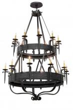 Meyda Blue 166715 - 56"W Costello 20 LT Two Tier Chandelier