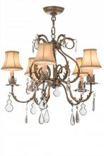 Meyda Blue 167681 - 24"W Chantilly 5 LT Chandelier