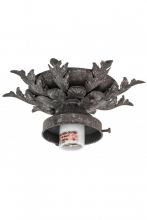 Meyda Blue 169000 - 8.5&#34;W Fancy Floral Flushmount Hardware