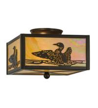 Meyda Blue 18793 - 10&#34;Sq Loon Flushmount