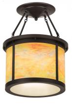 Meyda Blue 188137 - 20&#34;W Arts & Crafts Semi-Flushmount