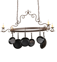 Meyda Blue 199192 - 54&#34; Long Elara 4 Light Pot Rack