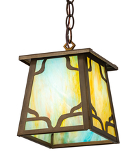 Meyda Blue 213931 - 7&#34; Square Kirkpatrick Pendant