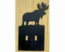 Meyda Blue 22378 - Moose Double Switch Plate