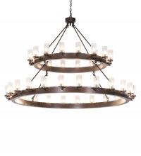 Meyda Blue 232940 - 72" Wide Noziroh Ring 40 Light Two Tier Chandelier