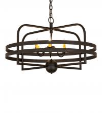 Meyda Blue 239586 - 32&#34; Wide Aldari 6 Light Chandelier