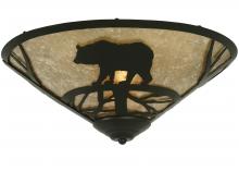 Meyda Blue 243401 - 17&#34; Wide Bear on the Loose Flushmount