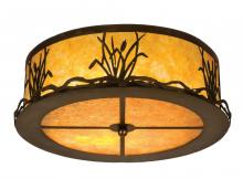 Meyda Blue 24466 - 16&#34; Wide Reeds & Cattails Flushmount
