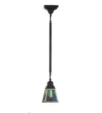 Meyda Blue 48975 - 5&#34;Sq VALENCIA Mission Mini Pendant