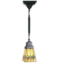 Meyda Blue 49120 - 5&#34;Sq Martini Mission Mini Pendant.609