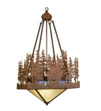 Meyda Blue 50953 - 72"Sq Pine Lake Inverted Pendant