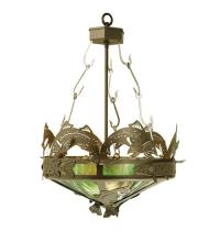 Meyda Blue 65041 - 18&#34; Wide Catch of the Day Trout Inverted Pendant