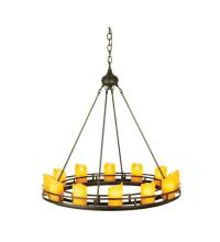 Meyda Blue 68217 - 32&#34;W Barbury 12 LT Chandelier
