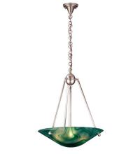 Meyda Blue 73412 - 21&#34;W Deco Ball Mente Swirl Inverted Pendant