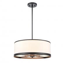 Artcraft AC12162BK - High Street 4 Light Chandelier 18&#34;, Black