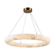 Artcraft AC7469BR - Camila Collection 1-Light 27&#34; Chandelier Brushed Brass