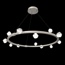 Hammerton CHB0070-40-BS-CZ-CA1-L3 - Stella Ring Chandelier 42&#34;