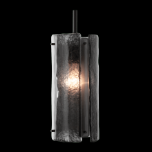 Hammerton LAB0044-12-GM-BG-001-E2 - Textured Glass Pendant-Rod Suspended-12