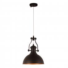 Worldwide Lighting Corp W83560MB12 - Broadway 6-Watt Matte Black Finish Integrated LEd disc Pendant Light 3000K 12 in. x 96 in. H Small