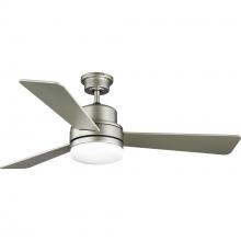 Progress P2553-152WB - Trevina II Collection 52&#34; Three-Blade Nickel Ceiling Fan