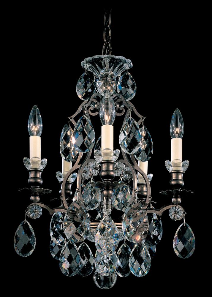 Renaissance 5 Light 120V Chandelier in French Gold with Crystals from Swarovski®