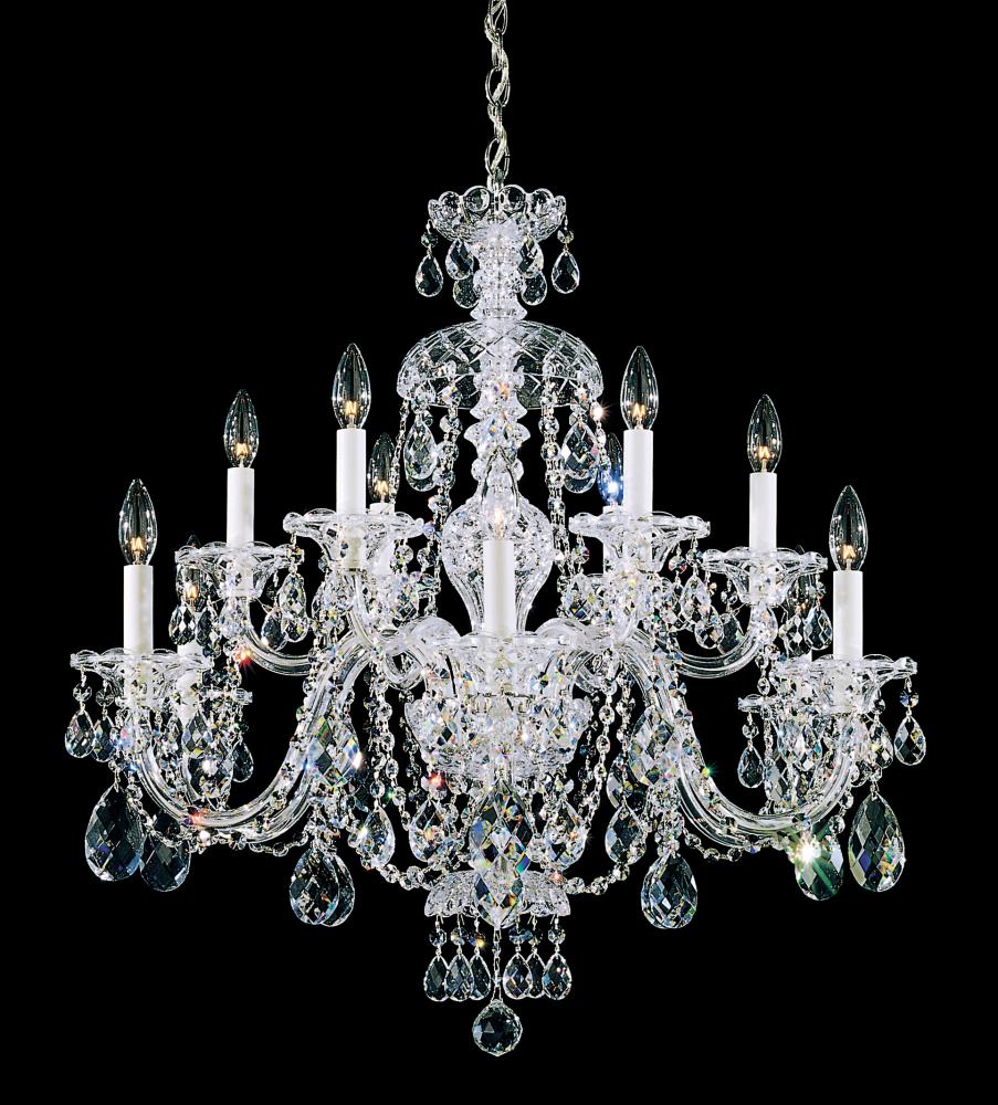 Sterling 12 Light 120V Chandelier in Aurelia with Clear Radiance Crystal